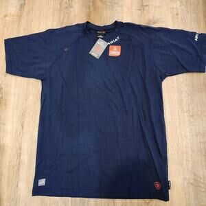Ariat FR Flame Resistant Navy Short Sleeve Baselayer T Shirt New 3XLT